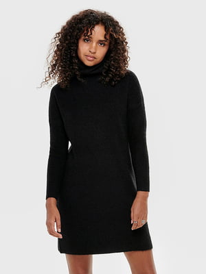 Сукня-светр чорна | 6109993