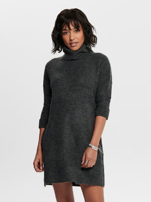 Платье-свитер темно-серое | 6109994