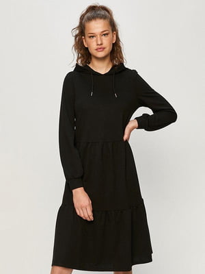 Сукня А-силуету чорна | 6110082