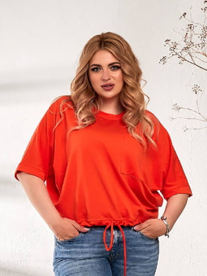 Блуза оранжевого цвета | 6107531