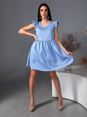 Сукня А-силуету блакитна | 6108683