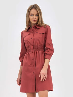 Сукня-сорочка теракотового кольору | 6115523