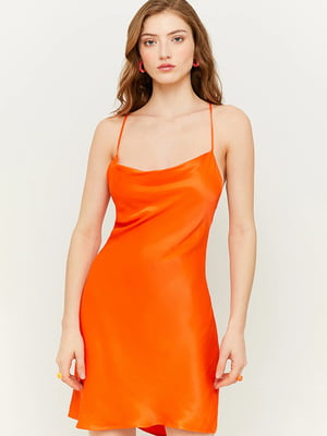 Платье в бельевом стиле оранжевое | 6117567