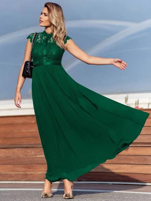 Платье вечернее зеленое | 6117760