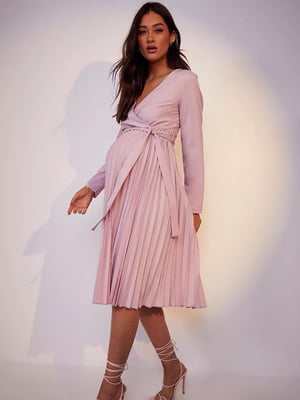 Платье А-силуэта розовое | 6117919