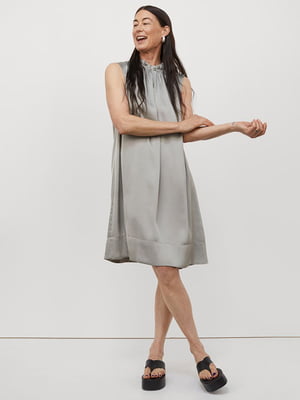 Сукня А-силуету сріблястого кольору | 6118264