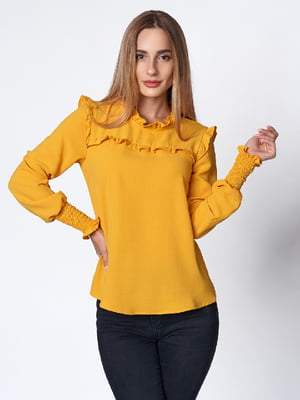 Блуза горчичного цвета | 6122015