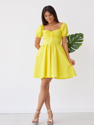 Сукня А-силуету жовта | 6122051