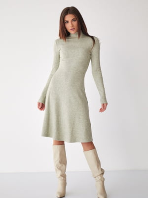 Сукня А-силуету оливкового кольору | 6122087