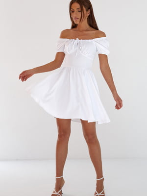 Платье А-силуэта белое | 6122160