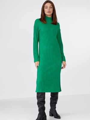 Платье-свитер зеленое | 6122236