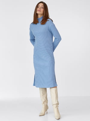 Платье-свитер голубое | 6122238
