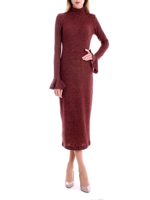 Сукня-светр коричнева | 5640789