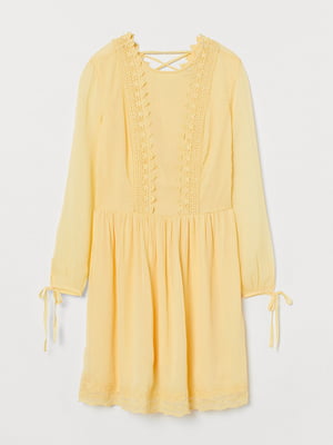 Сукня А-силуету жовта | 6124329