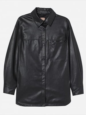 Куртка кожаная черная | 6081882