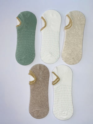Шкарпетки короткі різнокольорові | 6124420
