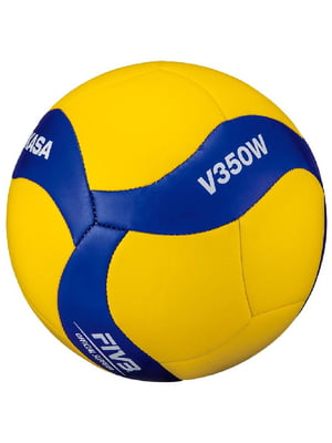 М'яч волейбольний синьо-жовтий із принтом | 6053914
