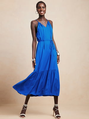 Сукня А-силуету синя | 6131124