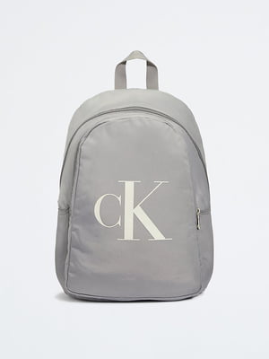 Рюкзак сірий з логотипом | 6132677