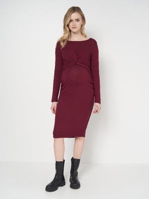 Сукня для вагітних бордова | 6134200