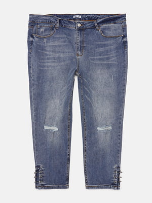 Капри джинсовые синие | 6134222
