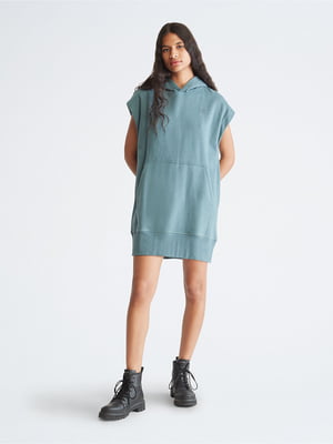 Сукня-худі бірюзового кольору | 6134759
