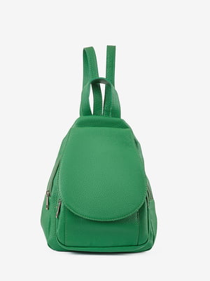 Рюкзак зелений шкіряний | 6193688