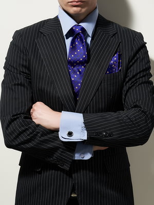 Набор из 2 аксессуаров: галстук и платок "Власть" | 6201727