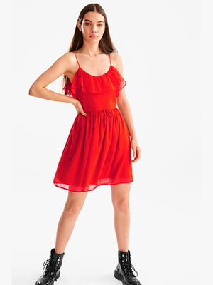 Платье А-силуэта красное | 6251844