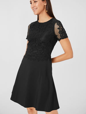 Платье А-силуэта черное | 6251851