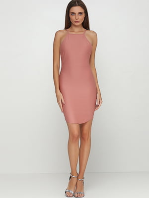 Платье-футляр розовое | 6252506
