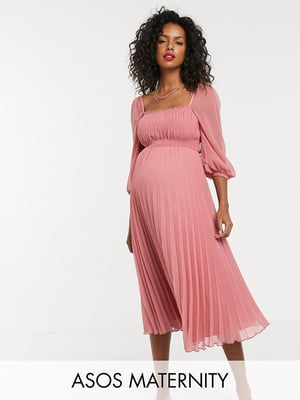 Платье для беременных розовое | 6252644