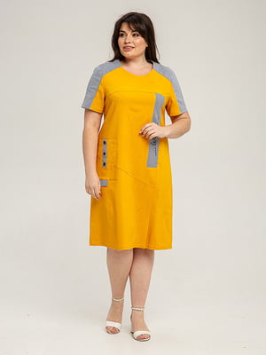 Платье горчичного цвета | 6255902