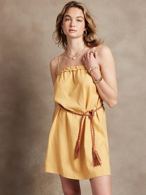 Платье А-силуэта желтое | 6256367