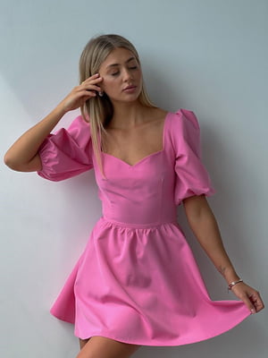 Платье А-силуэта розовое | 6259322