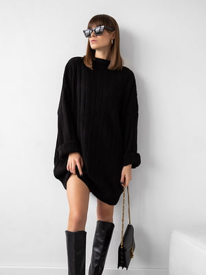 Платье-свитер черное | 6259423