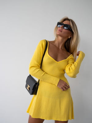 Сукня А-силуету жовта | 6259562