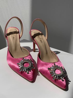 Туфлі рожеві атласні | 6259785