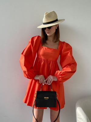 Платье А-силуэта оранжевого цвета | 6259878