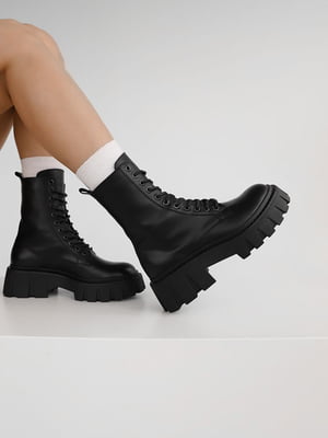 Ботинки кожаные черные | 6260469