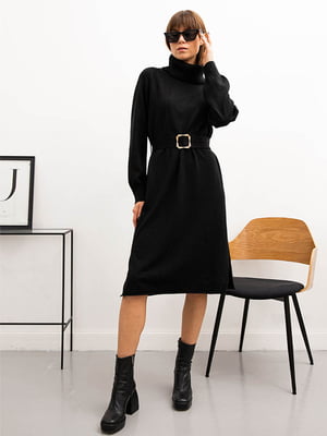 Платье-свитер черное | 6260565