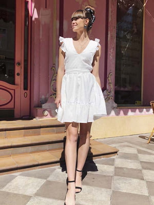 Платье А-силуэта белое | 6260858