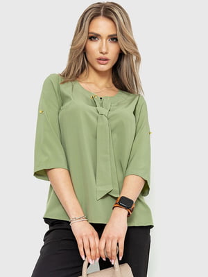 Блуза оливкового кольору | 6262237
