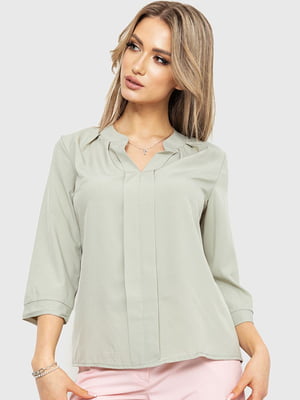 Блуза світло-оливкового кольору | 6262278