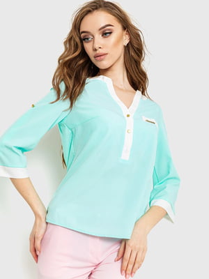 Блуза м'ятного кольору | 6262281