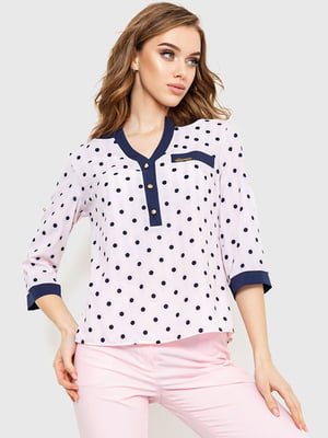 Блуза розовая в горошек | 6262290