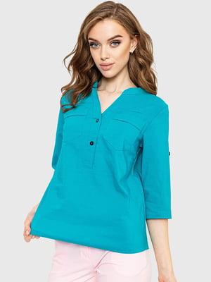 Блуза бірюзового кольору | 6262333