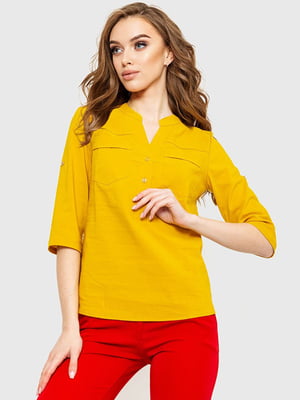 Блуза гірчичного кольору | 6262334