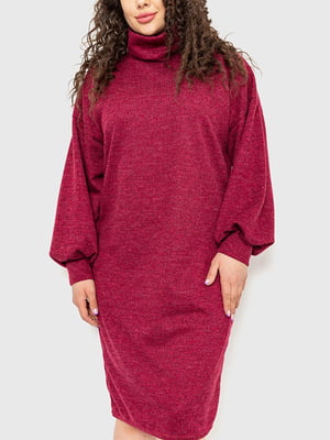 Платье-свитер бордовое | 6262452