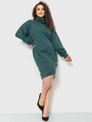 Платье-свитер зеленое | 6262454
